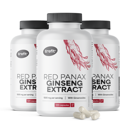 3x Izvleček rdečega ginsenga 1500 mg, skupaj 360 kapsul