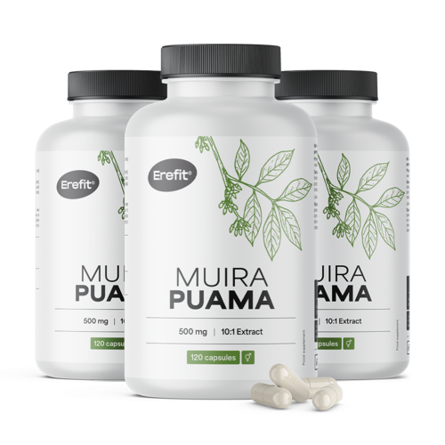 3x Muira Puama 5000 mg, skupaj 360 kapsul