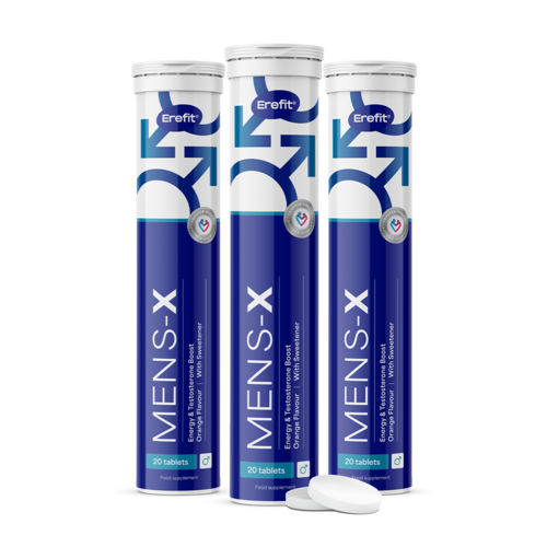 3x Mens-X – šumeče tablete za moške, skupaj 60 šumečih tablet